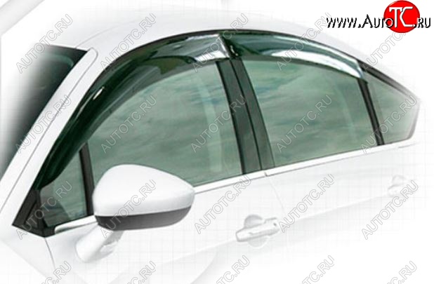 1 999 р. Дефлектора окон CA-Plastiс  CITROEN C5  RD (2008-2021) дорестайлинг, седан, рестайлинг, седан (Classic полупрозрачный)  с доставкой в г. Вологда