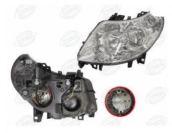 Левая фара (c электрокорректором, 7 контактов) AYFAR CITROEN Jumper 250 (2006-2014)