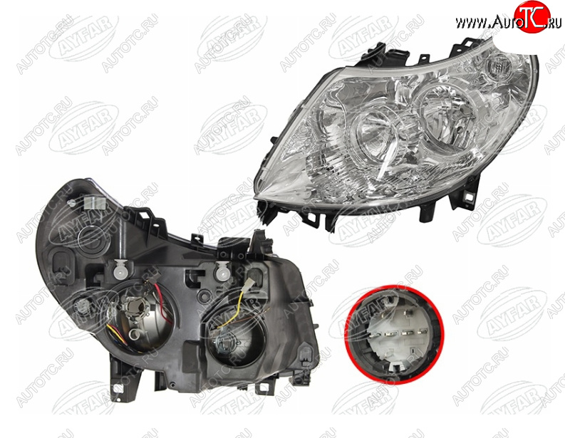 12 499 р. Левая фара (c электрокорректором, 7 контактов) AYFAR CITROEN Jumper 250 (2006-2014)  с доставкой в г. Вологда