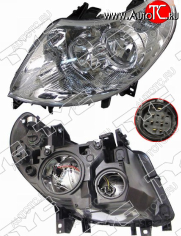 9 849 р. Левая фара (c электрокорректором, 8 контактов) TYC Fiat Ducato 250 (2006-2014)  с доставкой в г. Вологда