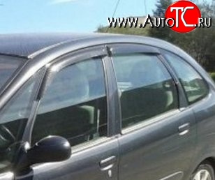999 р. Комплект дефлекторов окон (ветровиков) 4 шт. Russtal CITROEN Xsara picasso (1999-2012)  с доставкой в г. Вологда