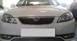 1 539 р. Сетка на бампер Russtal (хром) Daewoo Gentra KLAS седан (2012-2016)  с доставкой в г. Вологда. Увеличить фотографию 2