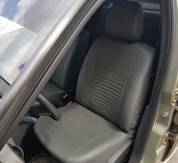 6 799 р. Чехлы для сидений Lord Autofashion Турин (экокожа) Daewoo Matiz M100 дорестайлинг (1998-2000) (Серый, вставка Серая)  с доставкой в г. Вологда. Увеличить фотографию 4