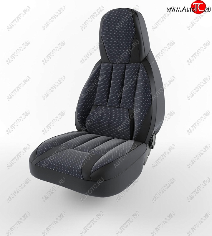 5 499 р. Чехлы для сидений Lord Autofashion Форсаж (экокожа) Daewoo Matiz M100 дорестайлинг (1998-2000) (Черный, вставка жаккард Ёж белый)  с доставкой в г. Вологда