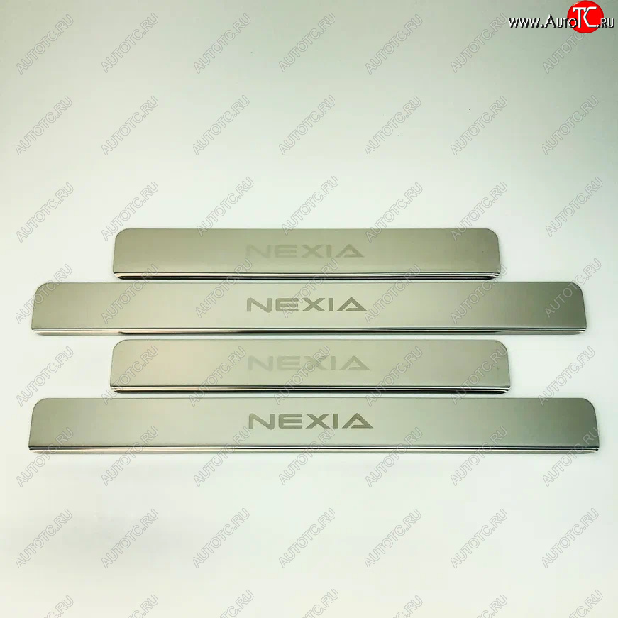 2 179 р. Накладки порожков салона INOX Daewoo Nexia дорестайлинг (1995-2008) (Нержавеющая сталь)  с доставкой в г. Вологда