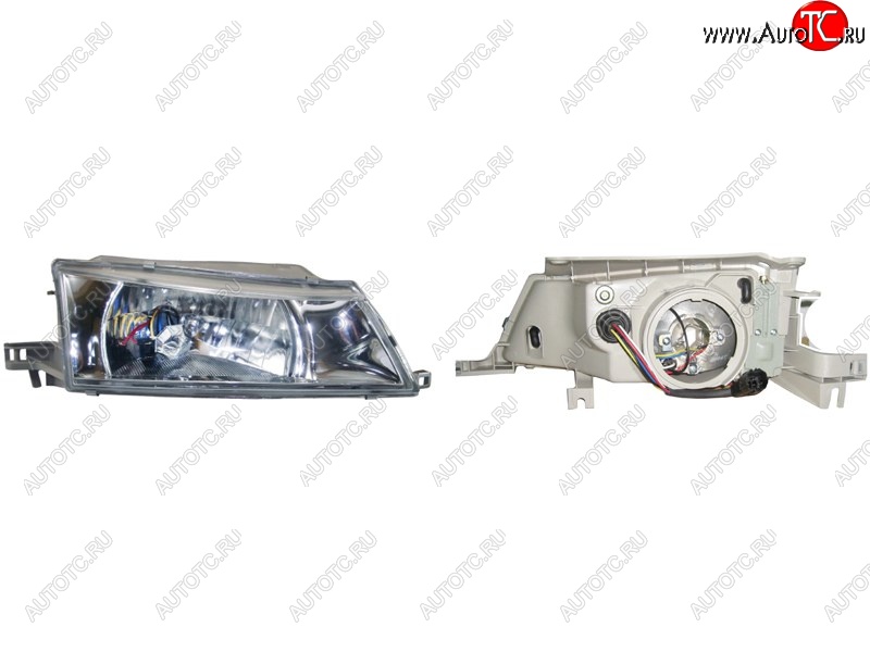 2 989 р. Правая передняя фара SAT (хрусталь) Daewoo Nexia дорестайлинг (1995-2008)  с доставкой в г. Вологда