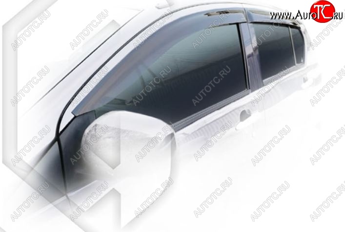 1 999 р. Дефлектора окон CA-Plastic Daihatsu Mira e:S LA300S,LA310S рестайлинг (2013-2017) (Classic полупрозрачный)  с доставкой в г. Вологда