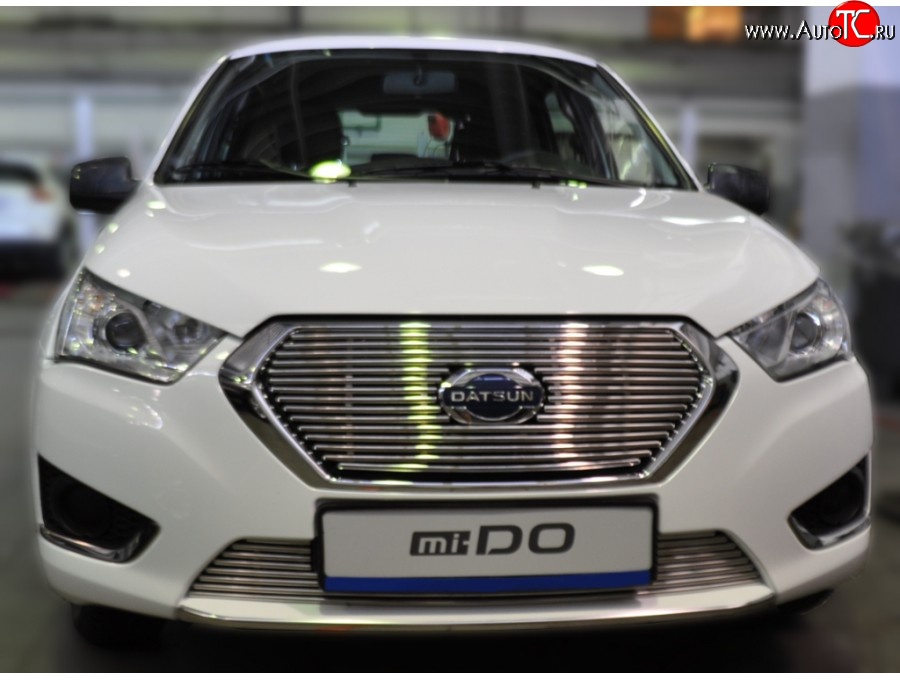 3 399 р. Декоративная вставка воздухозаборника Berkut Datsun mi-DO хэтчбэк (2014-2021)  с доставкой в г. Вологда