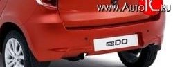 5 999 р. Бампер задний Стандартный Datsun mi-DO хэтчбэк (2014-2021) (Неокрашенный без отверстия под парктроник)  с доставкой в г. Вологда. Увеличить фотографию 2