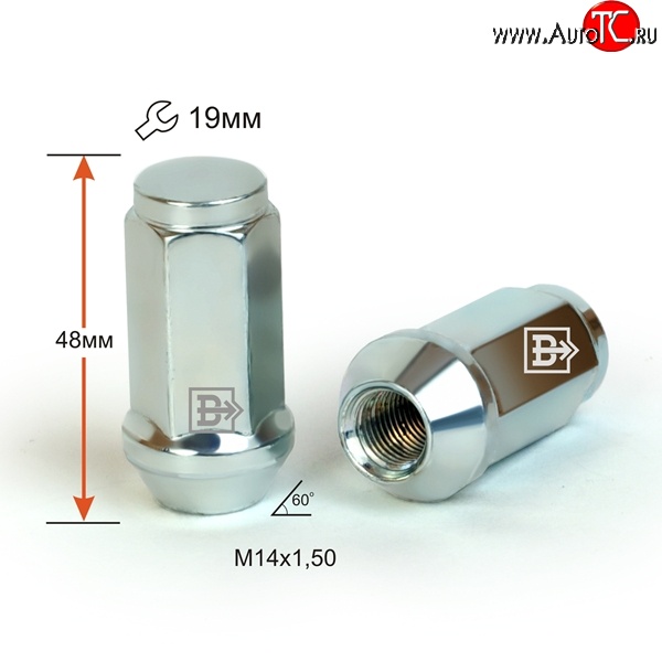 169 р. Колёсная гайка Вектор M14x1.5 Evolute Free 1 рестайлинг (2022-2025)