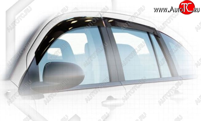 1 899 р. Дефлектора окон CA-Plastiс  Dodge Caliber (2006-2012) (Classic полупрозрачный, Без хром.молдинга)  с доставкой в г. Вологда