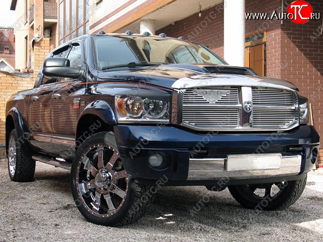 14 699 р. Накладки на колёсные арки FACTORY STYLE Dodge Ram DR, DH (2001-2008) (Неокрашенные)  с доставкой в г. Вологда