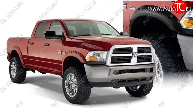 23 749 р. Накладки на колёсные арки BUSHWACKER DESIGN Dodge Ram DJ, DS (2008-2012) (Неокрашенные)  с доставкой в г. Вологда
