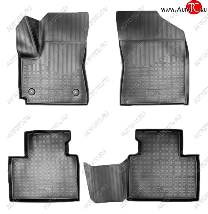 2 899 р. Коврики салонные Noplast (3D) FAW Besturn X40 D181 (2016-2022) (Черные)  с доставкой в г. Вологда