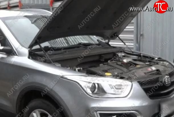 1 599 р. Упоры капота Russtal FAW Besturn X80 дорестайлинг (2014-2019)  с доставкой в г. Вологда
