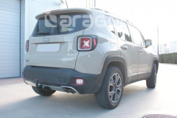 22 699 р. Фаркоп Aragon. (шар A) Jeep Compass MP дорестайлинг (2016-2022)  с доставкой в г. Вологда. Увеличить фотографию 2