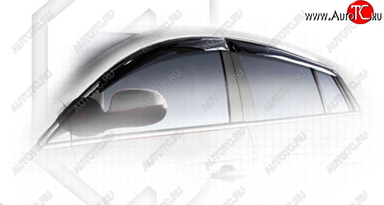 1 999 р. Дефлектора окон CA-Plastiс  Fiat Bravo  198 (2007-2015) хэтчбэк 3 дв. (Classic полупрозрачный, Без хром.молдинга)  с доставкой в г. Вологда