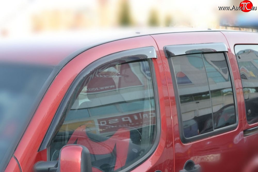 999 р. Комплект дефлекторов окон (ветровиков) 4 шт. (5 дверей) Russtal Fiat Doblo 223 рестайлинг (2005-2016)  с доставкой в г. Вологда