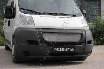 6 499 р. Решетка радиатора РА Fiat Ducato 250 (2006-2014) (Сетка алюминиевая, неокрашенная)  с доставкой в г. Вологда. Увеличить фотографию 2