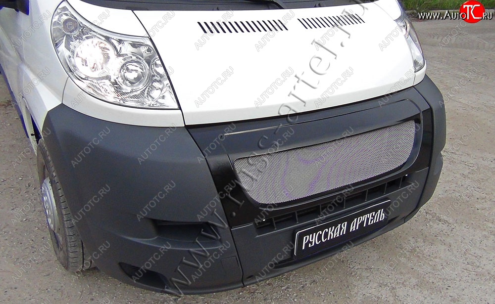 6 499 р. Решетка радиатора РА Fiat Ducato 250 (2006-2014) (Сетка алюминиевая, неокрашенная)  с доставкой в г. Вологда