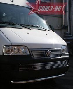 11 564 р. Защита переднего бампера одинарная Souz-96 (d60) Fiat Ducato 250 (2006-2014)  с доставкой в г. Вологда. Увеличить фотографию 2