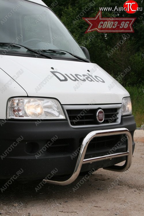 10 844 р. Защита переднего бампера Souz-96 (d60) Fiat Ducato 250 (2006-2014)  с доставкой в г. Вологда