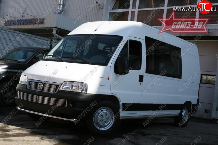 11 564 р. Защита переднего бампера одинарная Souz-96 (d60) Fiat Ducato 250 (2006-2014)  с доставкой в г. Вологда