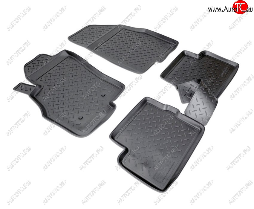 2 199 р. Комплект ковриков в салон Norplast Unidec Unidec Fiat Grande Punto (2005-2012) (Цвет: черный)  с доставкой в г. Вологда