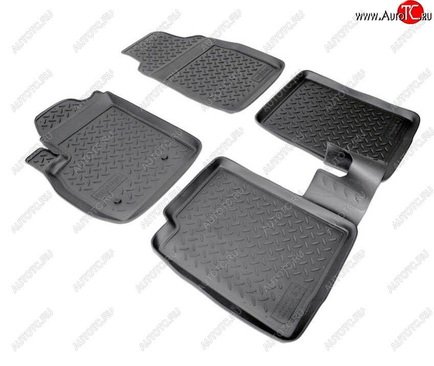 2 139 р. Комплект салонных ковриков Norplast Unidec Fiat Panda 2 169 (2003-2011) (Цвет: черный)  с доставкой в г. Вологда
