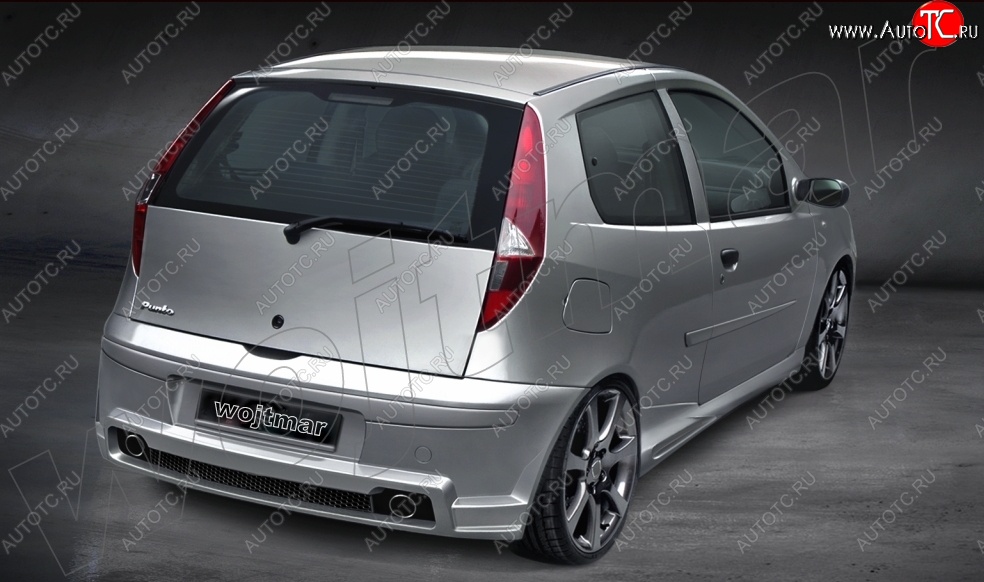 26 999 р. Задний бампер R1 Fiat Punto 188 хэтчбэк 3 дв. дорестайлинг (1999-2003)  с доставкой в г. Вологда