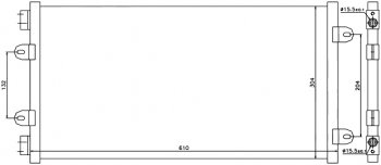 Радиатор кондиционера SAT (1.2) Fiat Punto  188 (1999-2007) хэтчбэк 3 дв. дорестайлинг, хэтчбэк 5 дв. дорестайлинг, хэтчбэк 3 дв. рестайлинг, хэтчбэк 5 дв. рестайлинг