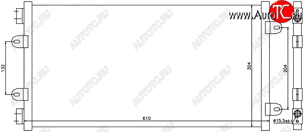 5 499 р. Радиатор кондиционера SAT (1.2) Fiat Punto 188 хэтчбэк 3 дв. дорестайлинг (1999-2003)  с доставкой в г. Вологда