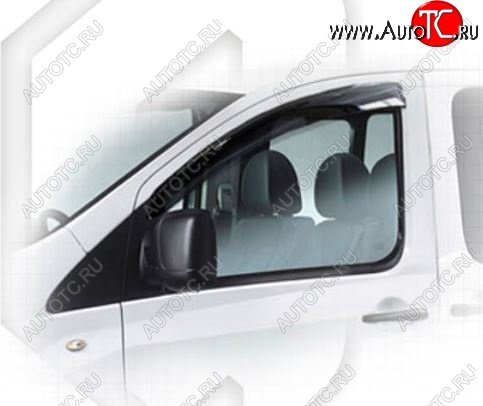 1 899 р. Дефлектора окон CA-Plastiс  Fiat Scudo (2007-2016) (Classic полупрозрачный, Без хром.молдинга)  с доставкой в г. Вологда
