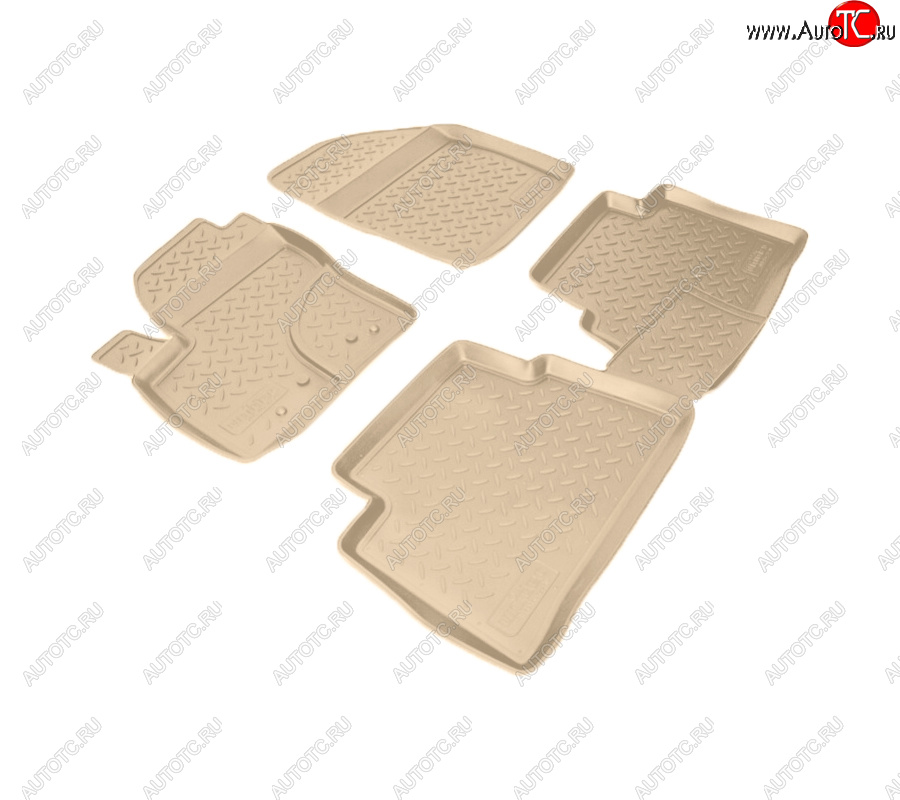 2 589 р. Коврики салона Norplast Unidec Ford C-max Mk1 доресталинг (2003-2007) (Цвет: бежевый)  с доставкой в г. Вологда