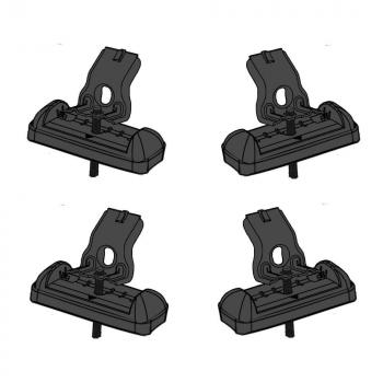 15 589 р. Багажник сборе в штатные места LUX CITY  Ford C-max  Mk1 (2003-2010), Ford Focus  2 (2004-2011), Hyundai Solaris  RBr (2010-2017), Mazda 3/Axela ( BK,  BL) (2003-2013), Mazda 6 ( GG,  GH) (2002-2012) (дуги серые, 105 см)  с доставкой в г. Вологда. Увеличить фотографию 2