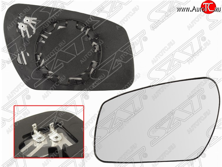 749 р. Полотно зеркала SAT (сферическое с обогревом) Ford Focus 2  седан дорестайлинг (2004-2008)  с доставкой в г. Вологда