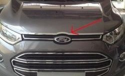 3 799 р. Накладка на капот СТ Ford EcoSport дорестайлинг (2013-2019)  с доставкой в г. Вологда. Увеличить фотографию 2