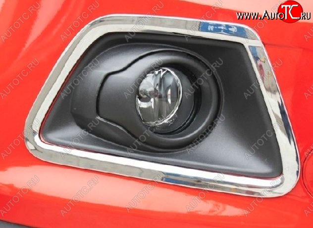 5 949 р. Накладки на вставки под противотуманные фары СТ Ford EcoSport дорестайлинг (2013-2019)  с доставкой в г. Вологда