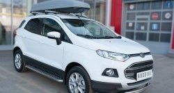 17 699 р. Защита переднего бампера (2 трубыØ63 и 42 мм, нержавейка) SLITKOFF Ford EcoSport дорестайлинг (2013-2019)  с доставкой в г. Вологда. Увеличить фотографию 3