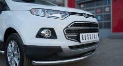 15 649 р. Одинарная защита переднего бампера диаметром 63 мм SLITKOFF Ford EcoSport дорестайлинг (2013-2019)  с доставкой в г. Вологда. Увеличить фотографию 2