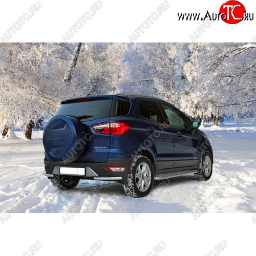 8 819 р. Защита заднего бампера уголки d42 Souz-96 Ford EcoSport дорестайлинг (2013-2019)  с доставкой в г. Вологда
