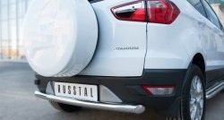 12 699 р. Одинарная защита заднего бампера из трубы с округлым сгибом диаметром 63 мм SLITKOFF Ford EcoSport дорестайлинг (2013-2019)  с доставкой в г. Вологда. Увеличить фотографию 4