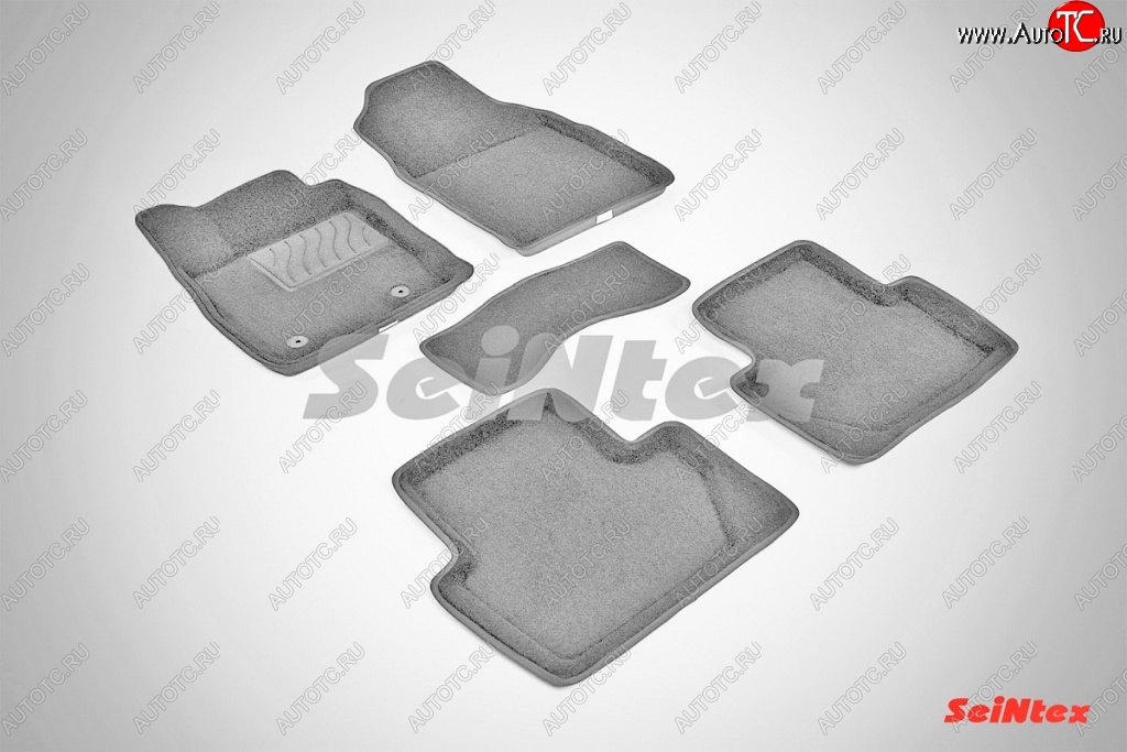 7 649 р. Износостойкие коврики в салон 3D FORD ECOSPORT серые (компл) Ford EcoSport дорестайлинг (2013-2019)  с доставкой в г. Вологда
