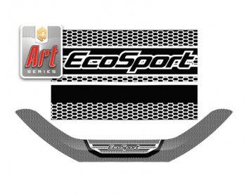 Дефлектора окон CA-Plastic Ford EcoSport  B515 (2017-2019) рестайлинг (Серия Art белая)