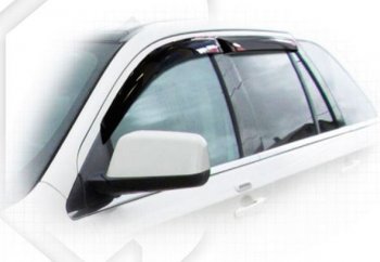 Дефлектора окон CA-Plastiс Ford Edge  U387 (2006-2010) дорестайлинг (Classic полупрозрачный, Без хром.молдинга)