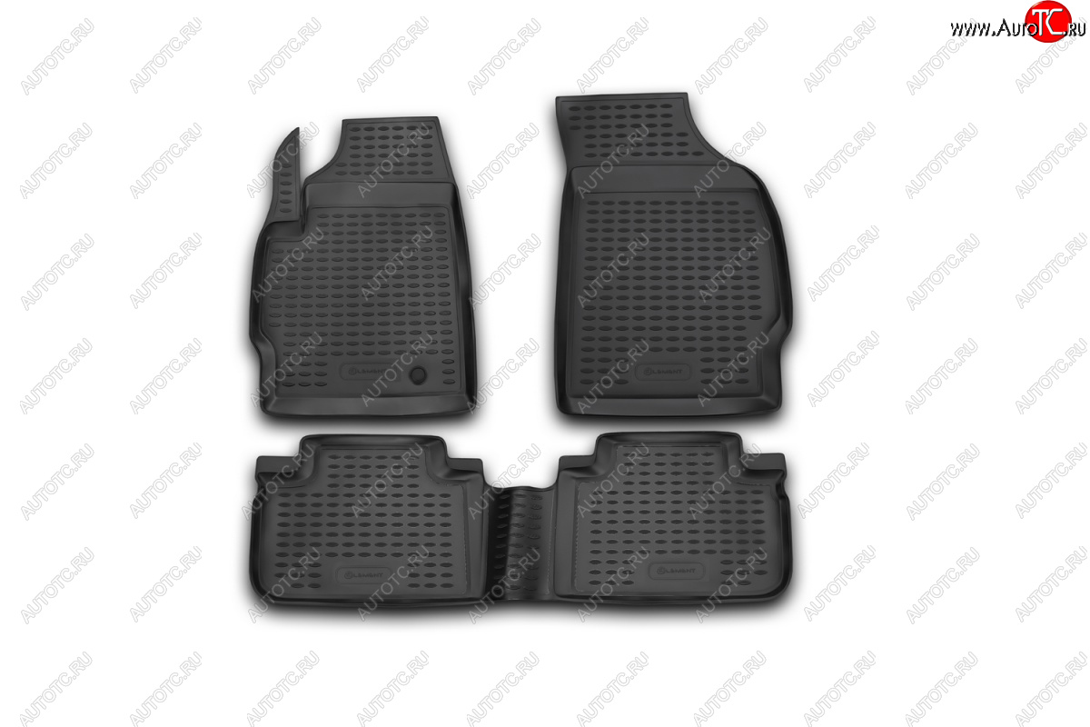 3 589 р. Комплект ковриков салона Element (полиуретан) Ford Escape 2 (2008-2012) (Черные)  с доставкой в г. Вологда