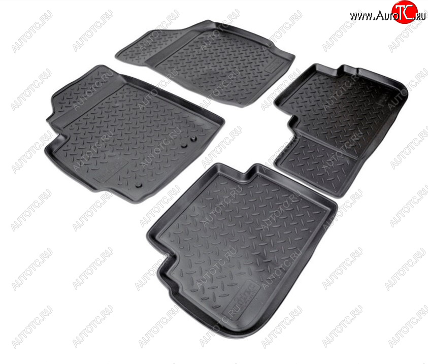2 369 р. Комплект ковриков в салон Norplast Unidec Ford Escape 2 (2008-2012) (Цвет: черный)  с доставкой в г. Вологда