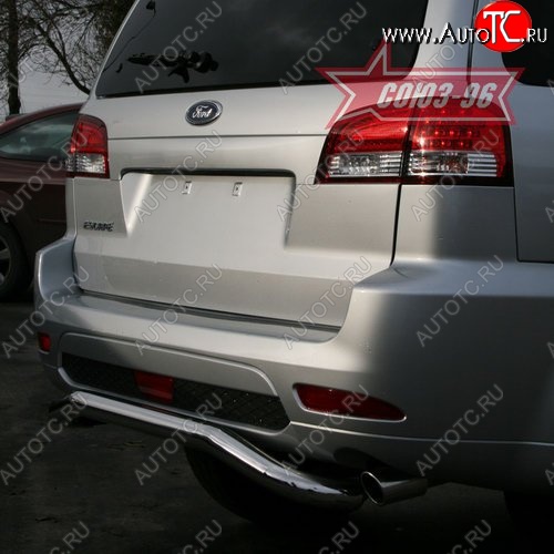 10 079 р. Защита заднего бампера Souz-96 (d60) Ford Escape 2 (2008-2012)  с доставкой в г. Вологда