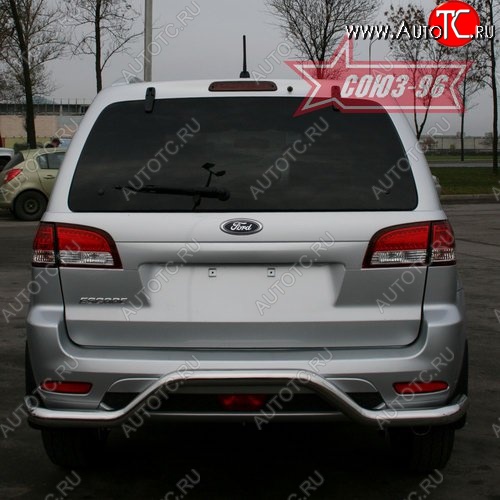 11 924 р. Защита заднего бампера Souz-96 (d60) Ford Escape 2 (2008-2012)  с доставкой в г. Вологда