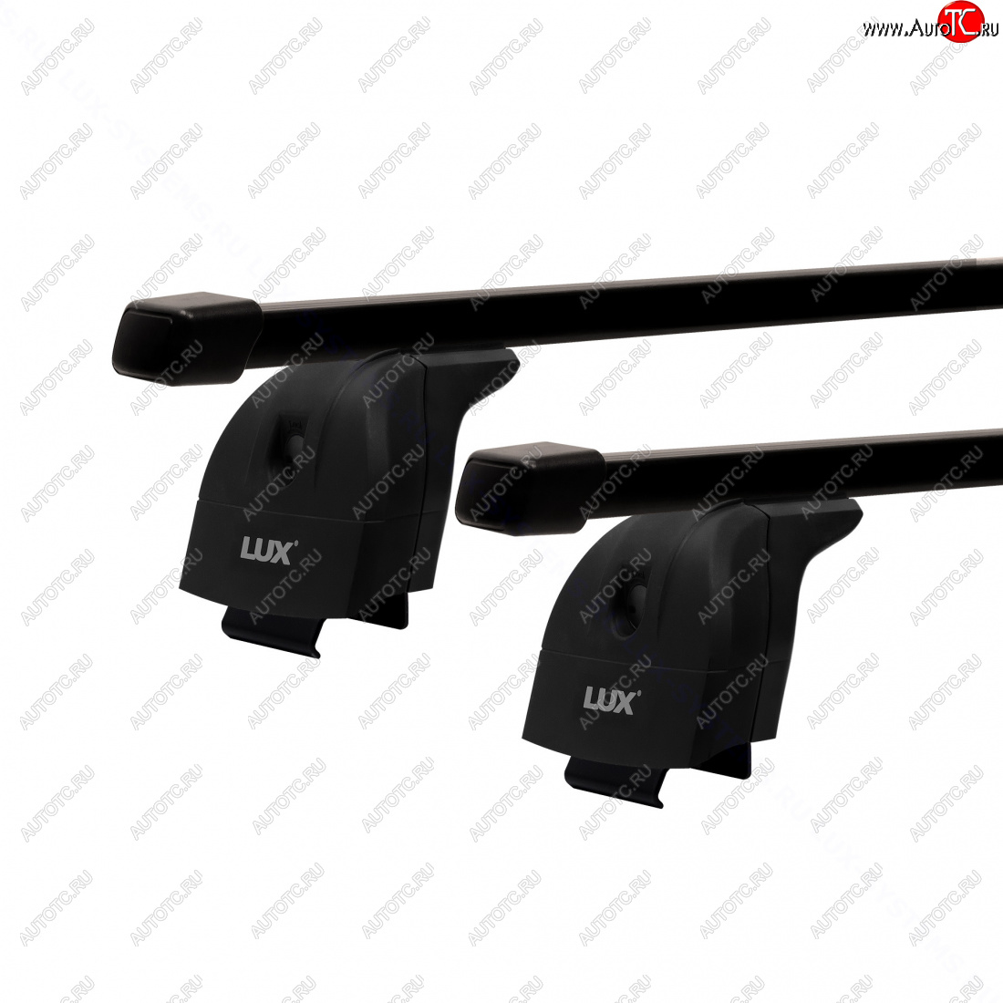 12 489 р. Багажник на крышу с низкими рейлингами сборе LUX  Ford Explorer  U502 (2015-2019) 1-ый рестайлинг, 5 дв., 2-ой рестайлинг, 5 дв. (дуги прямоугольные 120 см, без замка, черный)  с доставкой в г. Вологда